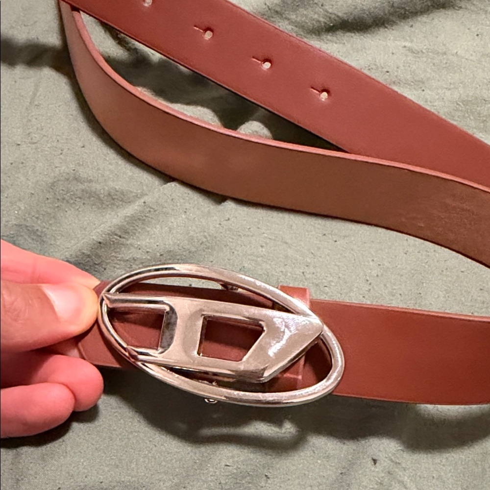 Brown Leather Belt diesel